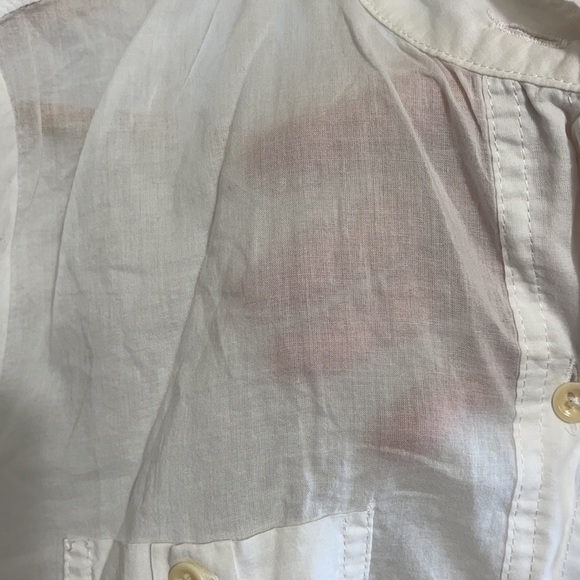 Anthropologie Odlille White Thin Cotton Shirt M - Picture 5 of 7